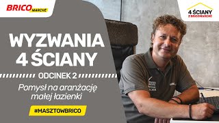 Wyzwania 4 ściany Pomysł na aranżację małej łazienki [upl. by Riggs]