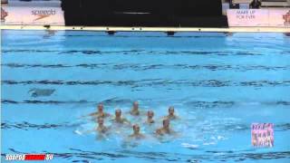 Calgary Aquabelles Team Junior Preliminary Shiseido Canadian Open 2015 [upl. by Aihsyla232]