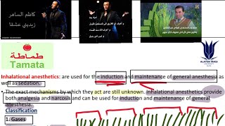 الغازات الإستنشاقية inhalational anesthetics ، الجزء الأول [upl. by Dola]