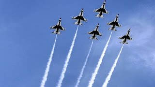 2016 Mcguire Dix Lakehurst quotPower in the Pinesquot airshow THUNDERBIRDS DISPLAY [upl. by Owens371]