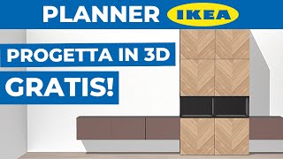 IKEA Planner progetta in 3D GRATIS da solo [upl. by Glaab]