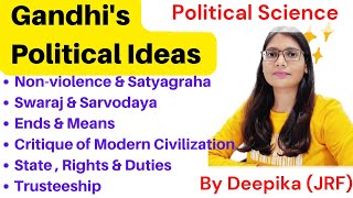 Political Thoughts of Mahatma Gandhi [upl. by Roxana]