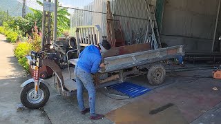 The process of restoring and manufacturing 3wheel vehicles from motorcycle engines [upl. by Ynaoj]