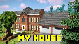 I Built My REAL HOUSE in Minecraft [upl. by Anev926]