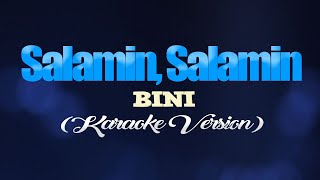 SALAMIN SALAMIN  BINI KARAOKE VERSION [upl. by Trotta]