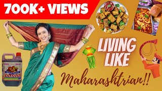 Living Like Maharashtrian For 24 Hours  Most Awaited Challenge  English Subtitles [upl. by Yelhak173]