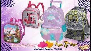 Material Escolar Lilica e Tigor 2019 [upl. by Joacima948]