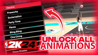 2K24 UNLOCK ALL GREEN ANIMATIONS IN MYPLAYER [upl. by Alyn]