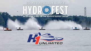 H1 UNLIMITED HYDROPLANE RACING  RND 1 GUNTERSVILLE AL [upl. by Mouldon]