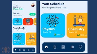 Complete Student Dashboard Design UIUX  android and IOS mobile app UI in Figma [upl. by Gwynne139]