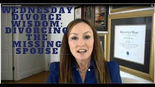 How to Divorce Your MISSING Spouse Rebecca Zung Esq [upl. by Worrad]