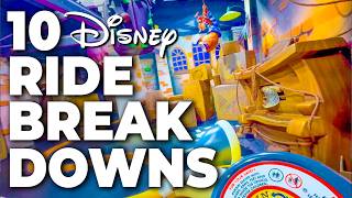 Top 10 Disney Fails Ride Breakdowns amp Malfunctions Pt 13  Walt Disney World Disneyland amp Paris [upl. by Garzon478]