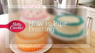 How to Pipe Frosting [upl. by Naujahs]