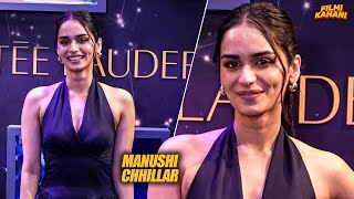 Manushi Chhillar Turns Heads at the Red Carpet MustSee Highlights [upl. by Ahsekel]