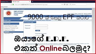 EPF Online Balance Inquiry 2020  SL TAX SOLUTION [upl. by Joanne351]