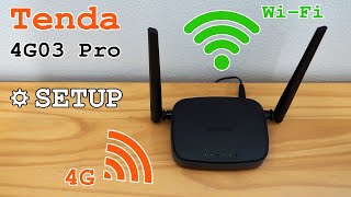 Tenda 4G03 Pro 4G Router WiFi • Unboxing installation configuration and test [upl. by Adihahs794]