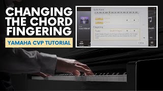 Yamaha CVP Tutorial Series  How to Change the Chord Fingering Type of Clavinova  Popplers Music [upl. by Hartwell]