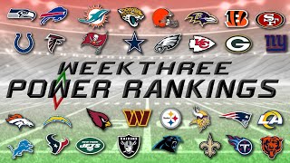 Insanity NFL Week 3 Power Rankings [upl. by Kcirddec822]