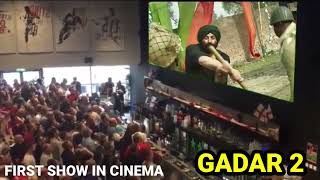 Gadar  2 Public Crowd in Cinema Hall  Suny Deol  Amisha Patel  Manish Wadhwa gadar2review [upl. by Lleinnad]