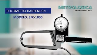 PLICÓMETRO PROFESIONAL HARPENDEN  MODELO SFC1000 [upl. by Leifeste93]