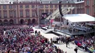 Eröffnungsgottesdienst zum 98 Deutschen Katholikentag im Ehrenhof des Schlosses in Mannheim [upl. by Aibos]