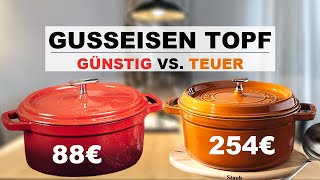 Teuer vs Günstig  Gusseisen Bräter von Staub u Oakfire im Vergleich  Lohnt sich der teure Topf [upl. by Carolus]