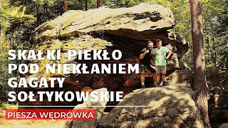 Góry ŚwiętokrzyskiePiesza WędrówkaSkałki Piekło Pod Niekłaniem\Gagaty Sołtykowskie Piekielny Szlak [upl. by Feinstein]