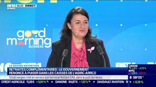 Brigitte Pisa AgircArrco  Le gouvernement renonce à puiser dans les caisses de lAgircArrco [upl. by Trellas]