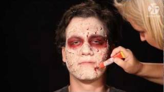 Narben schminken leicht gemacht  das perfekte grusel MakeUp Schminkanleitung Halloween [upl. by Athalla]