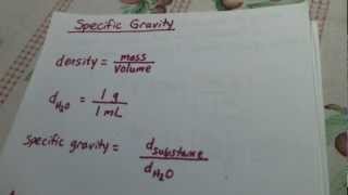 Specific Gravity [upl. by Garvy]