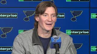 Full Press Conference Jay Bouwmeester talks about cardiac episode future in hockey [upl. by Enirehtacyram]