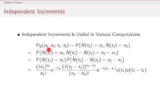 Random Processes  10  Poisson Process Properties Part 2 [upl. by Columbus]