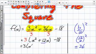 Changing Standard to Factored Form Grade 11 mixed Lesson 4 2 10 24 12 [upl. by Animehliw213]