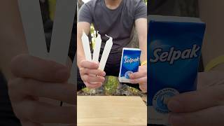 ✅ SURVIVAL bushcraft skills Survival Wax Wipes 🔥 camping survival bushcraft outdoors lifehack [upl. by Derek]