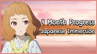 Japanese Progress Update  4 Months  RefoldImmersion Learning [upl. by Marcos590]