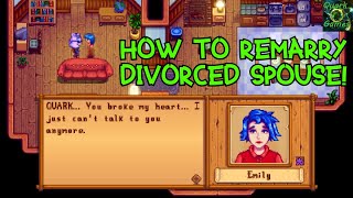 Regret Divorcing Your Spouse In Stardew Valley [upl. by Derwin]