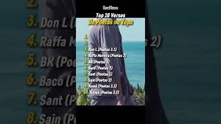 Top 10 Versos Poetas No Topo pt2 [upl. by Antonetta907]