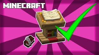 ✔ MINECRAFT  How to Make a Lectern 1144 [upl. by Yeleek775]