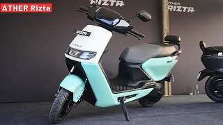 New Ather Rizta Scooter  All Colors Variants amp Price  ft SouRikMotoworld [upl. by Neeruam44]