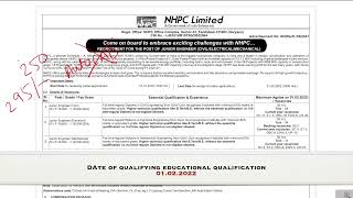 NHPC RECRUITMENT 2022  CHANGES IN NOTIFICATION  EXPECTED EXAM DATE [upl. by Bornie294]