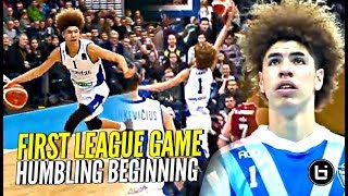 LaMelo amp Gelo Ball HUMBLING First LEAGUE Game But Trust The Process Melo DUNKING amp Playing D [upl. by Ellene]