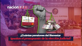 ¿Cuántas pensiones del Bienestar igualan el presupuesto de la elección judicial [upl. by Behlke179]