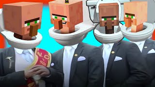 Minecraft Villager Skibidi Toilet  Coffin Dance Meme Remix [upl. by Adnuhsat]