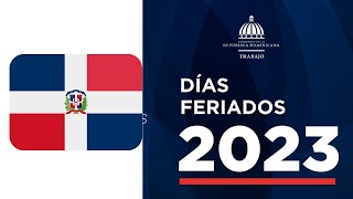 Dias feriados de REPUBLICA DOMINICANA en 2023 [upl. by Hamachi]