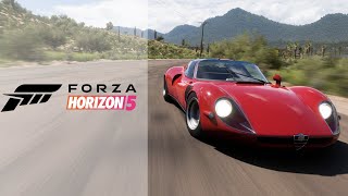 Forza Horizon 5  1968 Alfa Romeo 33 Stradale  Open World Free Roam [upl. by Rostand]