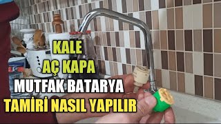 KALE ECA AÇ KAPA MUSLUK TAMİRİ kartuş değiştirme Replacing the Faucet Cartridge [upl. by Sorrows]