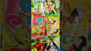 Big Dino Tongue 👅 bubble gum fizzy frenzy ASMR triggers ASMR bubble gum Unwrapping Sounds shorts [upl. by Ahsele]