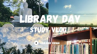 Library day📚📖 study vlog libraryday studyvlog relaxing calm vlog [upl. by Dannye]