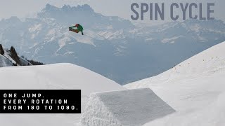 SPIN CYCLE EVERY SNOWBOARD SPIN FROM 180° to 1080° [upl. by Idnat]