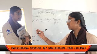 Chemistry  Concentration Terms  An Impressive Presentation by Falcon NEET Student Luxmi [upl. by Oisorbma618]